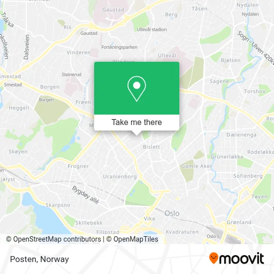 Posten map