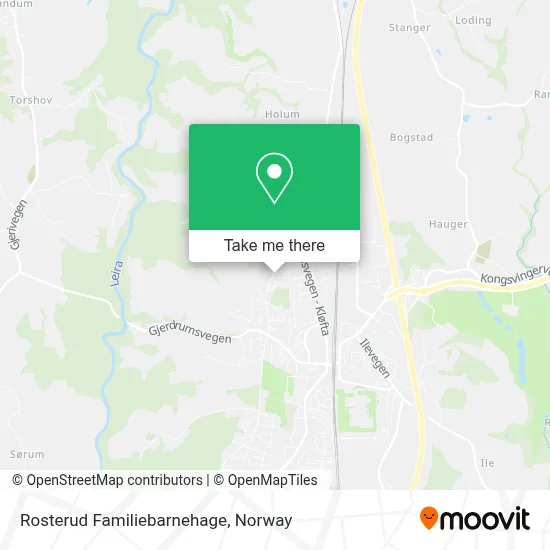 Rosterud Familiebarnehage map