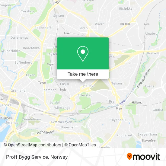 Proff Bygg Service map
