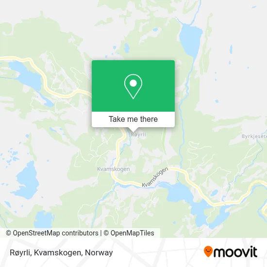 Røyrli, Kvamskogen map