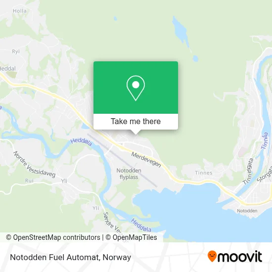 Notodden Fuel Automat map