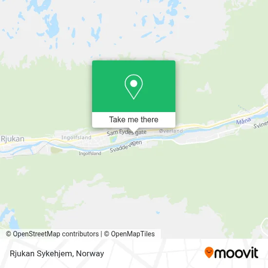 Rjukan Sykehjem map