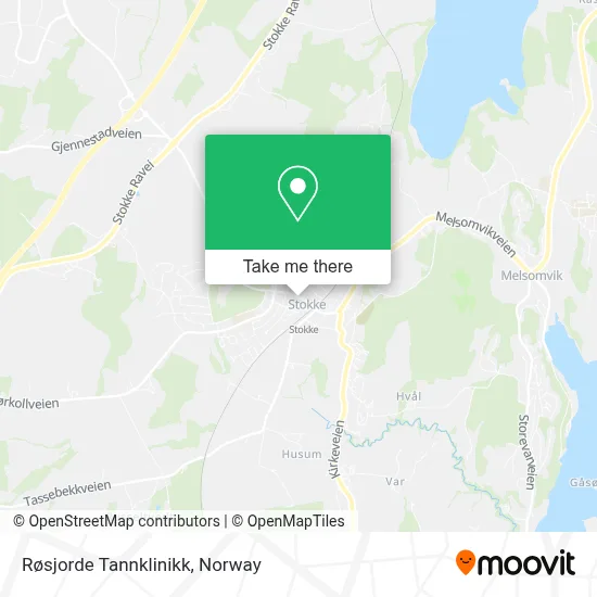 Røsjorde Tannklinikk map
