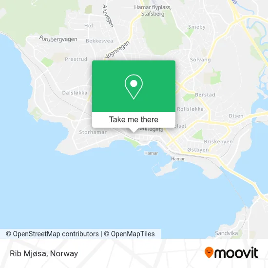 Rib Mjøsa map