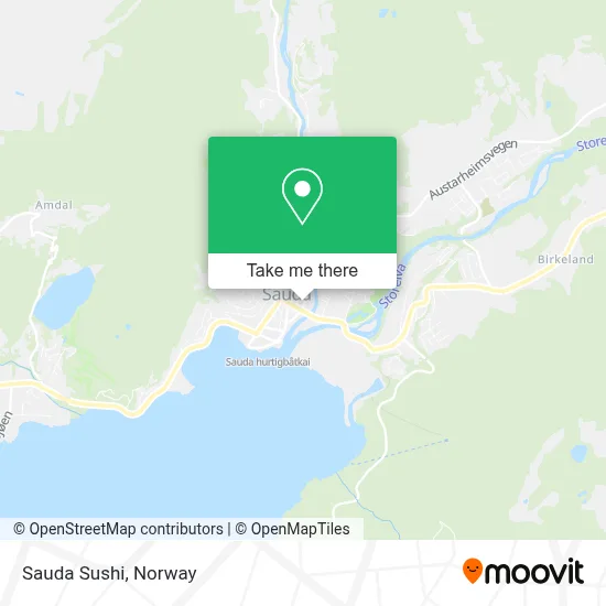 Sauda Sushi map