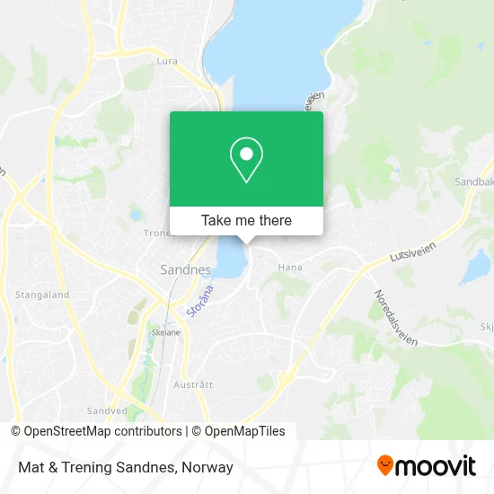 Mat & Trening Sandnes map