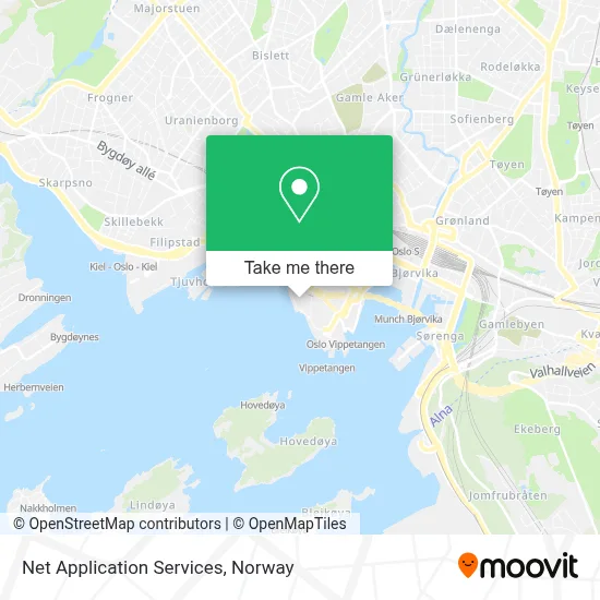 Net Application Services map