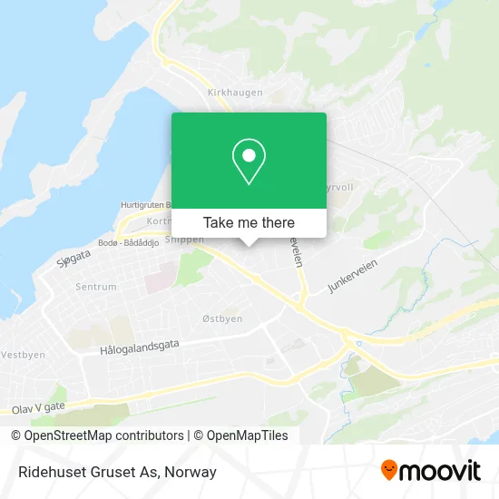 Ridehuset Gruset As map