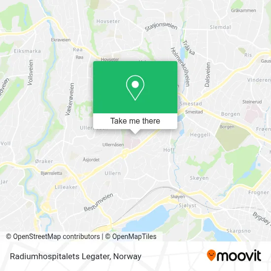 Radiumhospitalets Legater map