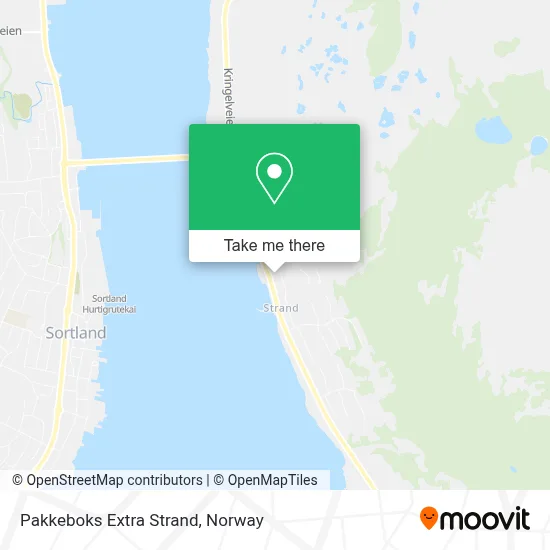 Pakkeboks Extra Strand map