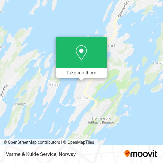 Varme & Kulde Service map