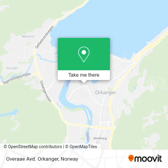 Overaae Avd. Orkanger map