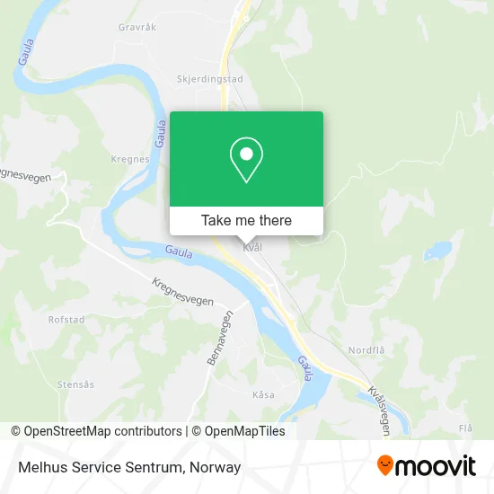 Melhus Service Sentrum map