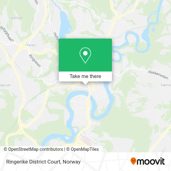 Ringerike District Court map