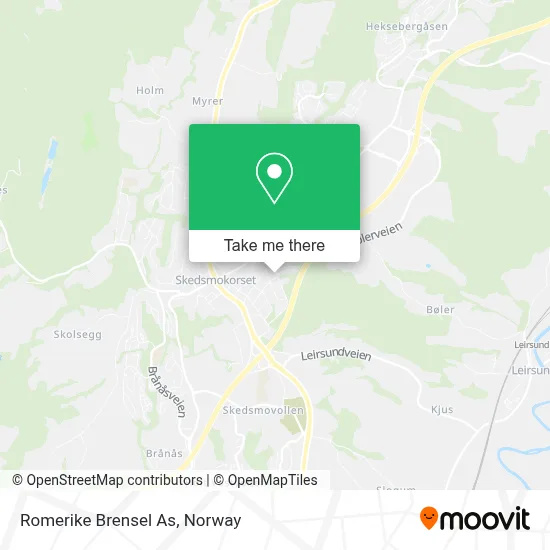 Romerike Brensel As map