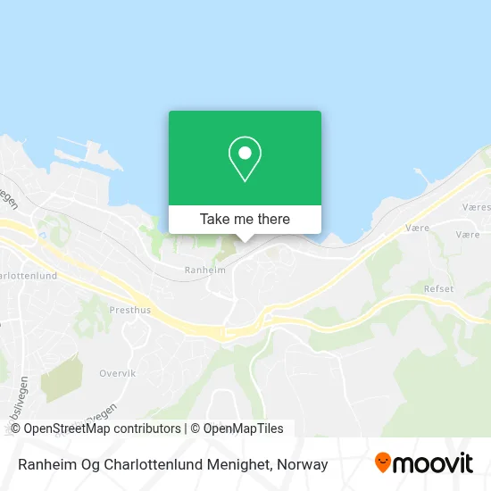 Ranheim Og Charlottenlund Menighet map