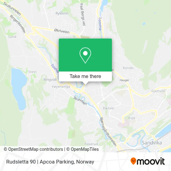 Rudsletta 90 | Apcoa Parking map