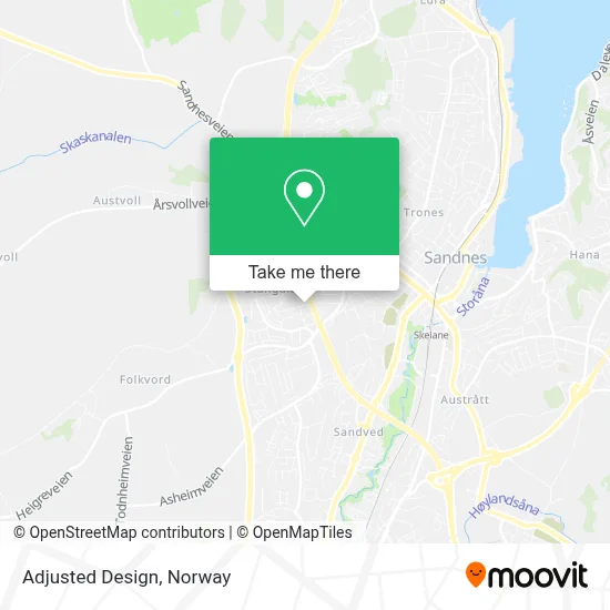 Adjusted Design map