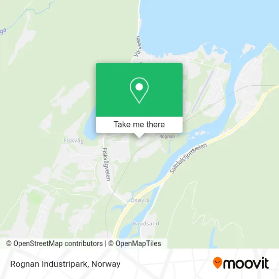 Rognan Industripark map