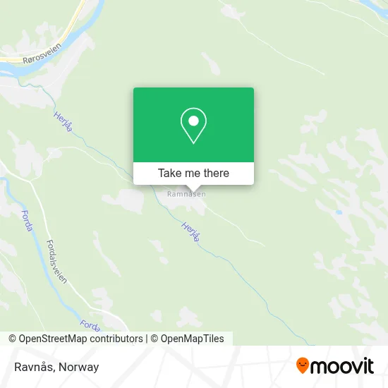 Ravnås map