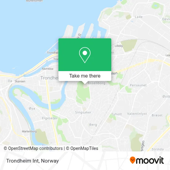 Trondheim Int map