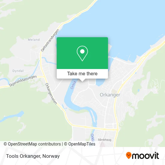 Tools Orkanger map