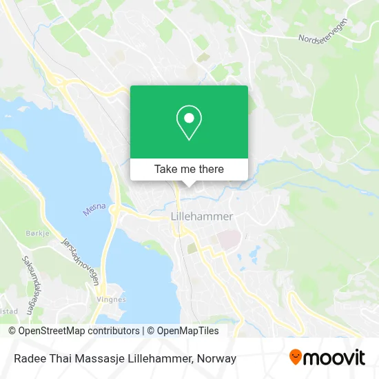 Radee Thai Massasje Lillehammer map