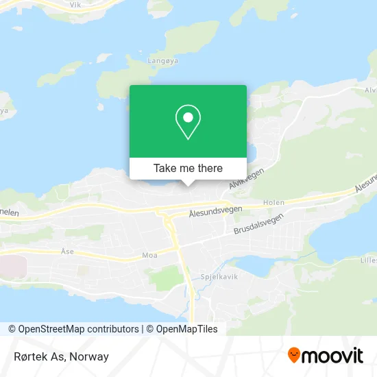 Rørtek As map