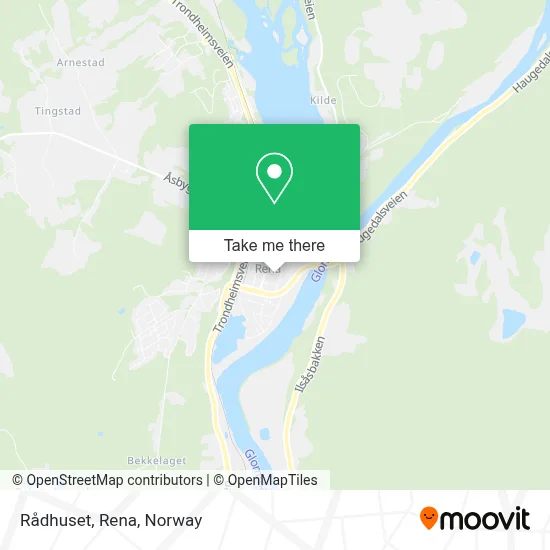 Rådhuset, Rena map