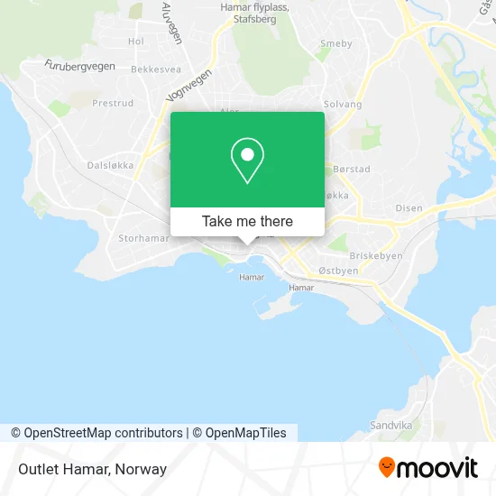 Outlet Hamar map