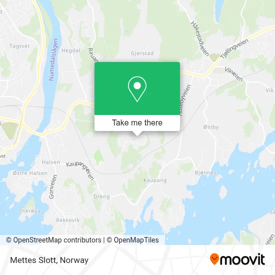 Mettes Slott map