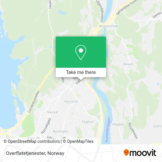 Overflatetjenester map