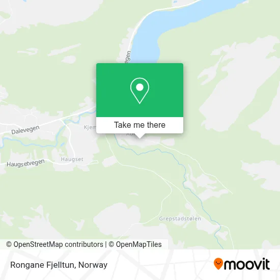 Rongane Fjelltun map