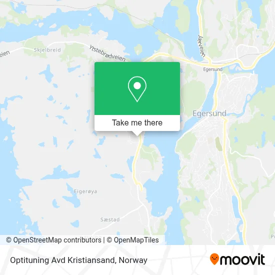 Optituning Avd Kristiansand map