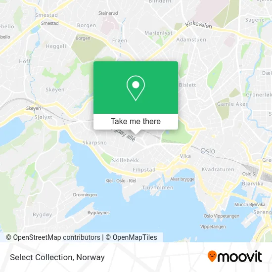 Select Collection map