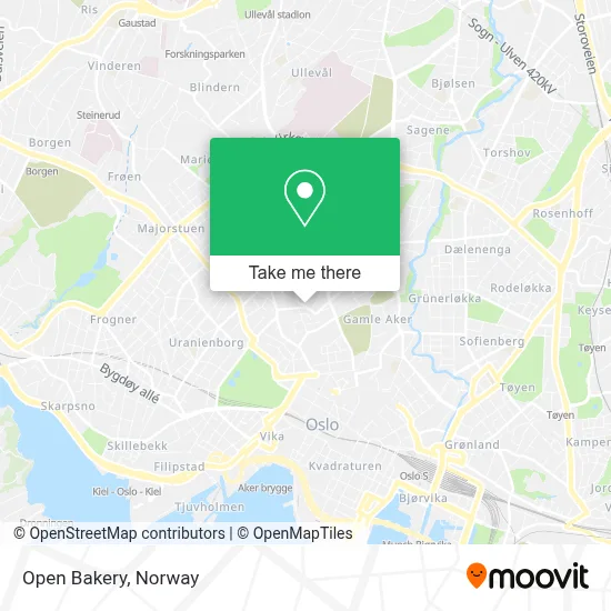 Open Bakery map