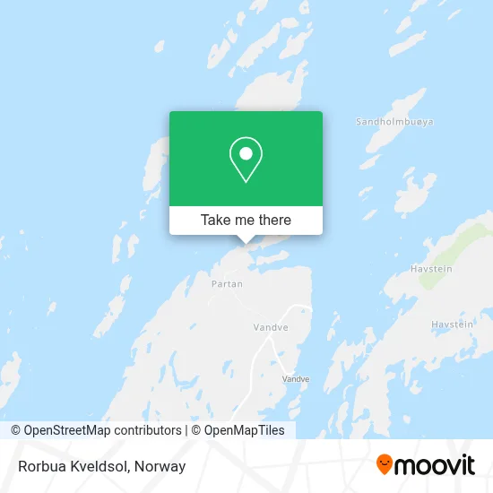 Rorbua Kveldsol map