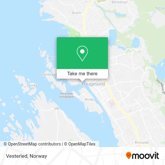 Vesterled map
