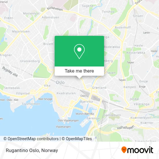 Rugantino Oslo map
