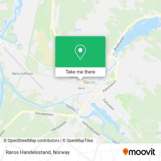 Røros Handelsstand map