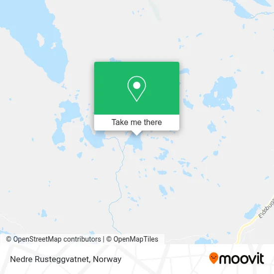 Nedre Rusteggvatnet map