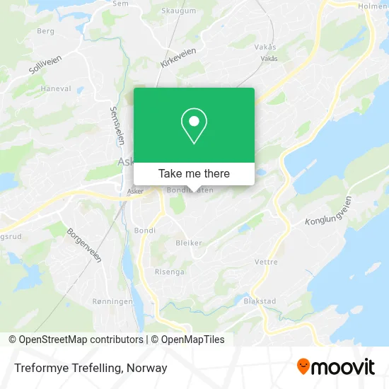 Treformye Trefelling map