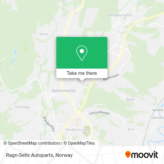 Ragn-Sells Autoparts map