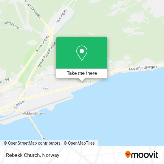 Røbekk Church map