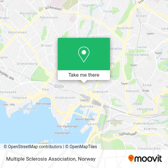 Multiple Sclerosis Association map
