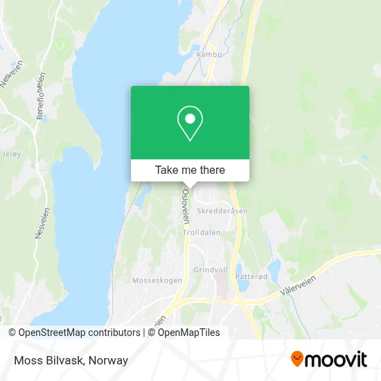 Moss Bilvask map