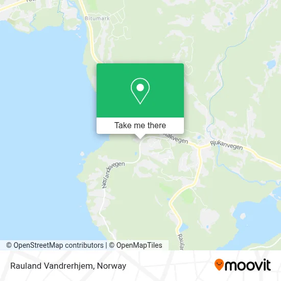 Rauland Vandrerhjem map