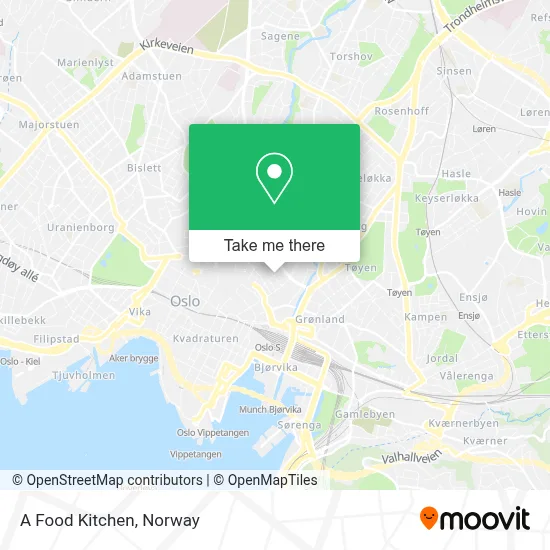 A Food Kitchen map