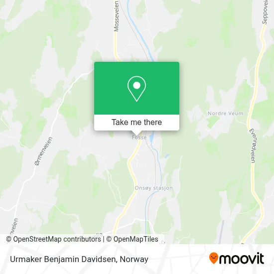 Urmaker Benjamin Davidsen map
