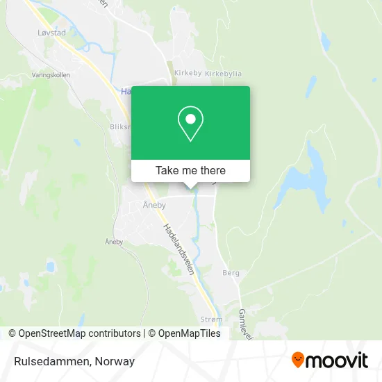 Rulsedammen map